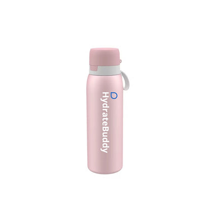 HydrateBuddy waterfles Roze met filter functie