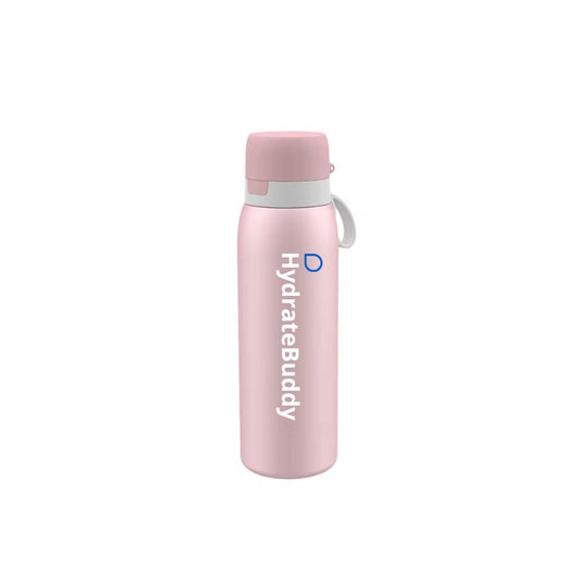 HydrateBuddy waterfles Roze met filter functie