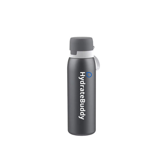 HydrateBuddy waterfles Grijs met filter functie